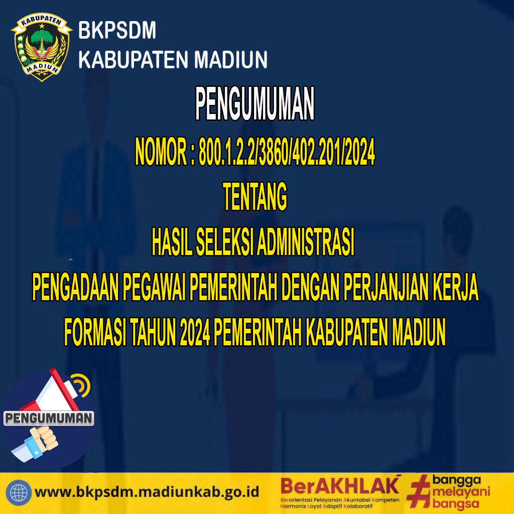 HASIL SELEKSI ADMINISTRASI PPPK FORMASI TAHUN 2024